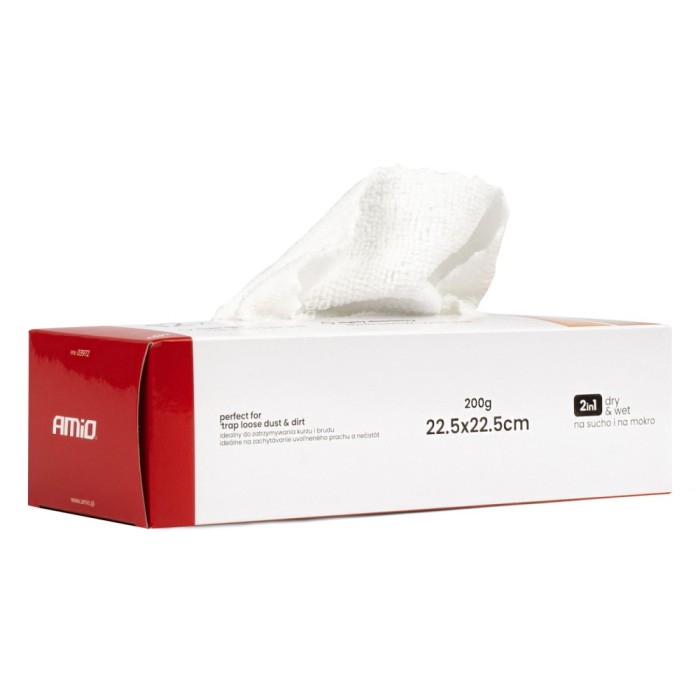 Pachet de lavete din microfibre 22,5x22,5cm 12 buc, 200g; AMIO AutoDrive ProParts