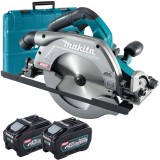 Makita HS009GT201 XGT - Fierastrau circular cu 2 acumulatori Li-Ion 40 V 5 Ah 235 mm valiza plastic accesorii