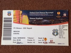 Bilet meci fotbal STEAUA BUCURESTI - SSC NAPOLI (EUROPA League 30.09.2010)
