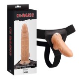 Cocoșul Invizibil - Strap On Realistic cu Testicule 19 cm