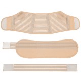 Centura abdominala gravide / Corset cu banda / Sustinere abdomen pentru sarcina REDQUIT, 3 Piese, MARIMEA L, Crem