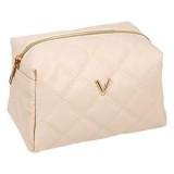 Portfard Ecru Matlasat cu Litera Aurie "V", 17x12x12.5 cm, CMCLASS