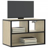 vidaXL Dulap TV, stejar sonoma, 60x31x39,5cm, lemn prelucrat și metal