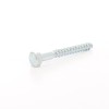 Surub pentru lemn, cu cap hexagonal, DIN 571, zincat alb, 10 x 80 mm