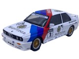 Macheta BMW E30 M3 DTM alb 1:24 cu sunet, lumini, pornire pe volan, resort