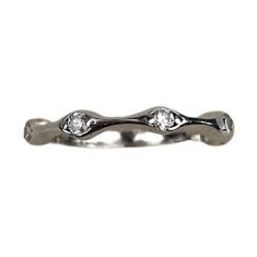 Inel argint 925, molecula cu zirconii m56