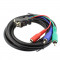 Cablu VGA tata - 3xRCA tata, 2m, Goobay - 530005