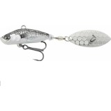 Cumpara ieftin Spinnertail Savage Gear 3D Sticklebait, Sinking, 8cm, 18g, Black Silver