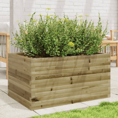 vidaXL Jardinieră de grădină, 90x60x45,5 cm, lemn de pin impregnat 847282 foto