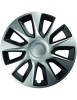 Set capace roti 17` silver&amp;black stratos 4buc