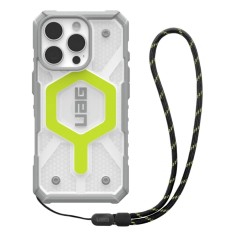 Husa iPhone 16 Pro UAG Pathfinder Clear Magsafe, Active Neon Lanyard foto