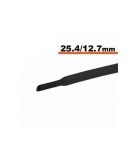 Tub termocontractibil negru 25.4mm/ 12.7mm 0.5m, Oem