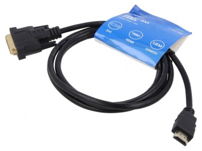 Cablu HDMI 1.4 la DVI-D Negru foto