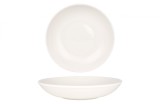 Bonna Farfurie ad&acirc;ncă - Iris White - Porţelan - 25 cm (1300cc) - set de 6