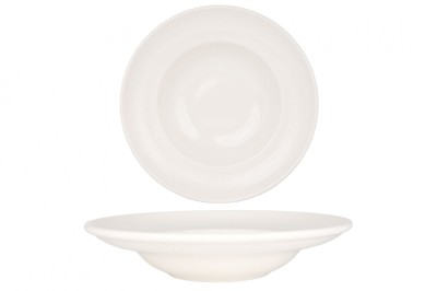Bonna Farfurie cu paste - Iris White - Por&amp;Aring;&amp;pound;elan - 24 cm (400cc) - set de 2 foto