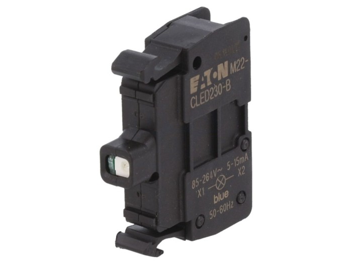 Element de iluminare LED 22mm albastru