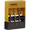 Set 3 freze tungsten, 2 caneluri, Proxxon 27116, 1.0-2.0-3.0mm, ax 3.0mm, Proxxon Micromot