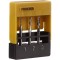 Set 3 freze tungsten, 2 caneluri, Proxxon 27116, 1.0-2.0-3.0mm, ax 3.0mm
