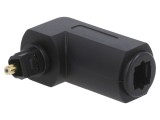 Cablu adaptor Toslink soclu-mufă unghi
