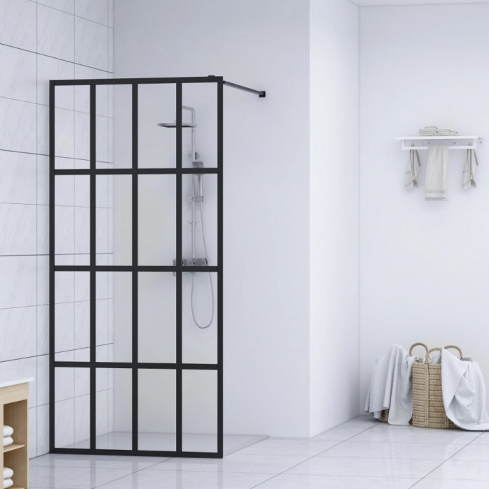 vidaXL Paravan de duș walk-in, 118 x 190 cm, sticlă securizată