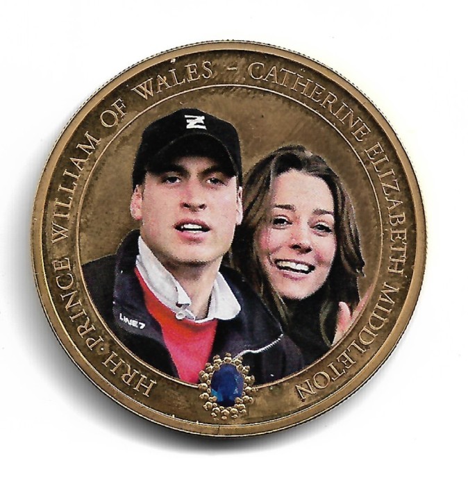 Cook Islands - 2011 WILLIAM &amp; CATHERINE 4 - Moneda Comemorativa