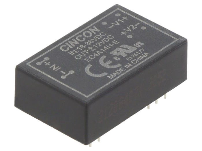 Convertor DC/DC 18-36V la 12V/-12V
