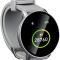 Ceas inteligent pentru monitorizare, Bluetooth, ecran tactil 1.3 inch, IP67, curea reglabila, afisare data, ora, pasi, gri