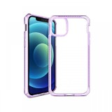 Husa iPhone 12 Mini IT Skins Hybrid Clear Light Purple &amp; Transparent