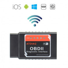 Interfata diagnoza Elm327 wi-fi wireless OBDII OBD2 V1.5 Android / IOS (e.2330T)