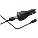 Adaptor auto Samsung Fast 2000mAh incl. Cablu de date USB negru (Blister UE) EP-LN915UBEGWW