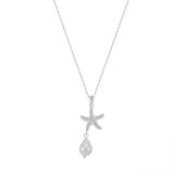 Cumpara ieftin Lantisor argint 925, JW1539, model stea de mare, placat cu rodiu