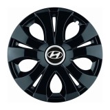 Set 4 Capace Roti Top Negru R16, Compatibil Cu Hyundai