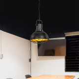 Lampa suspendata Bangor 96 cm 1 x E27 max 20W negru galben aramiu [lux.pro] HausGarden Leisure