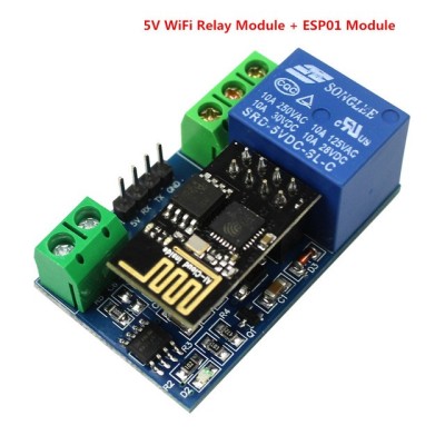 Modul ESP01 1 releu WIFI cu ESP8266 5v 220v foto