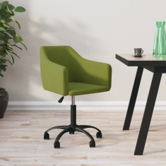 Scaun de bucătărie pivotant, verde deschis, catifea foto