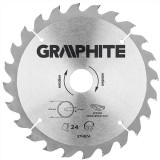 Panza ferastrau circular 24 dinti varfuri HM 200x30mm GRAPHITE 57H674 HardWork ToolsRange
