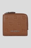 Karl Lagerfeld portofel IKON MONOGRAM culoarea maro, A3W32007