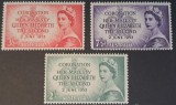 Australia 1953 &ndash; Set 3 mărci &bdquo;Coronation of Queen Elizabeth II&rdquo;, 3&frac12;d &bull; 7&frac12;d &bull; 2/-
