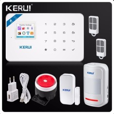 Sistem alarma KERUI W18 GSM WIFI TUYA si ALEXA cu telecomenzi , senzori si aplicatie mobila