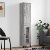 vidaXL Dulap &icirc;nalt, gri sonoma, 34,5x34x180 cm, lemn prelucrat