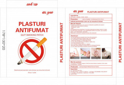 Plasturi antifumat, 8buc, Naturalia Diet foto