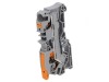 Conector Șine 0,5-6mm&sup2; 1 Piste 2 Borne Gri Push-In, Wago