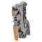 Conector Șine 0,5-6mm&sup2; 1 Piste 2 Borne Gri Push-In