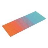 Rogojina pliabila pentru plaja in dungi,multicolor,180x70 cm