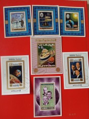 AJMAN/MANAMA, SPACE - COLIȚE ȘTAMPILATE