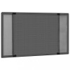 Plasă insecte extensibilă ferestre, antracit, (100-193)x75 cm