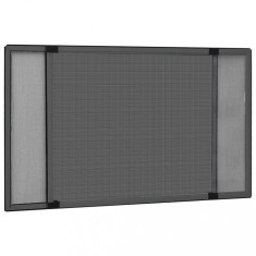 vidaXL Plasă insecte extensibilă ferestre, antracit, (75-143)x50 cm foto