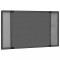 Plasă insecte extensibilă ferestre, antracit, (100-193)x75 cm