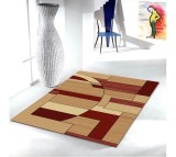 Covor Modern, Lotos 538, Crem / Grena, Diverse Dimensiuni, 1800 gr/mp - 200x400 cm