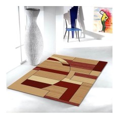 Covor Modern, Lotos 538, Crem / Grena, Diverse Dimensiuni, 1800 gr/mp - 80x200 cm